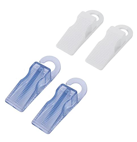Hsthe Sea 4pcs Hangable Door Wedge,Door Stopper for Floor,Heavy Duty Rubber Door Stop,Black Door Wedge Suitable for Coarse Floors Board