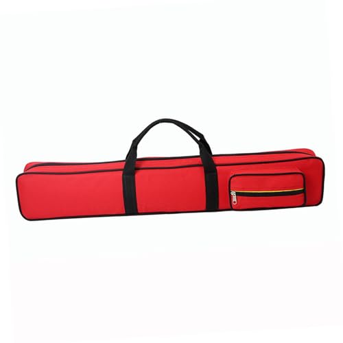 kowaku Pool Cue Case Protective Pouch Portable Snooker Billiard Cue Case Organizer Accessories Carry Bag Billiard Rod Storage Bag, Red