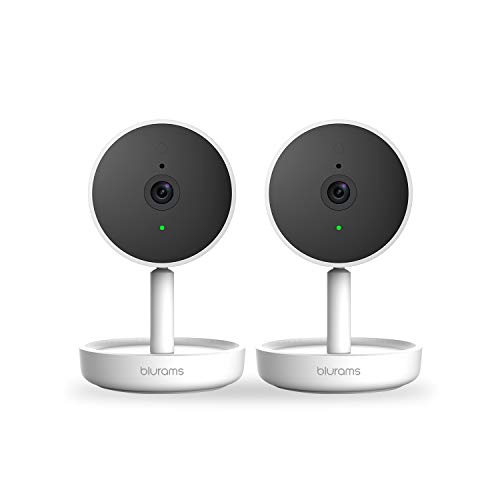 blurams 2pc Home Pro, Security Camera 1080p FHD | w/Facia Recognition, 2-Way Talk, Human/Sound Detect, Person Alert, Night Vision and Siren | Cloud/Local Storage Available, Compatible with Alexa