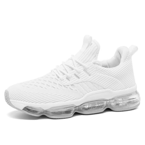 Image of Socviis Men's Air Cushion Running Shoes Breathable Tennis Fashion Sneakers Non Slip Workout Casual Sport Shoes Gym Training Comfortable Walking Shoes