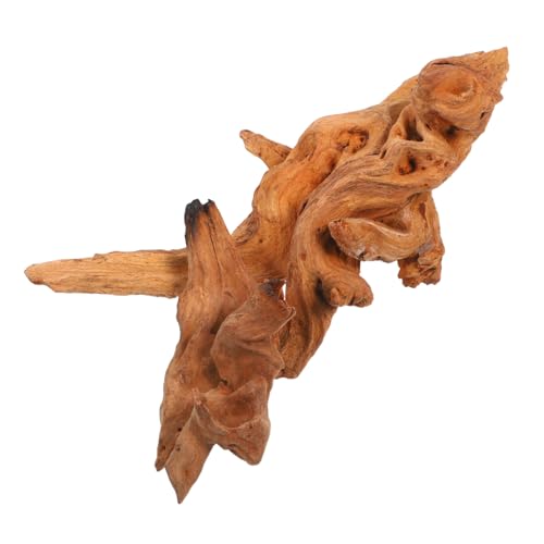 YARNOW 2個天然木製アクアリウム用流木装飾 耐水性 腐敗防止加工済み 魚