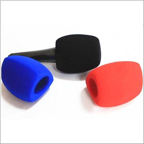 Pokładki piankowe mikrofonu, 2 Pcs Multicolor Triangle Foam Microphone Windscreen For Handheld Interview Mics(Blue)