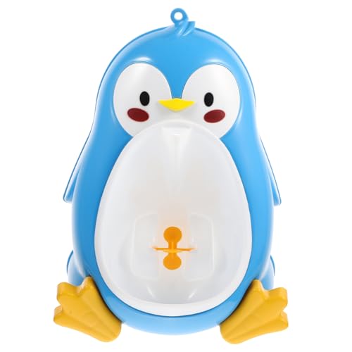 DECOMELODY 幼児用ペンギン小便器 立ちトイレトレーニング 男の子向け壁掛け尿器 大容量尿溜まり 転水車付き 清掃簡単 歳家 保育園適用