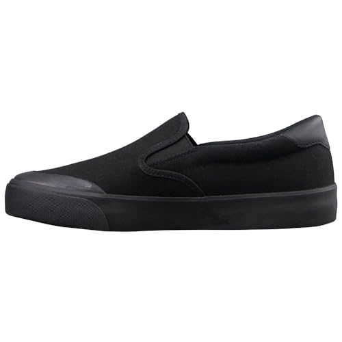 Lugz Mens Clipper Protege Classic Slip On Sneakers Shoes Casual - Black - Size 7.5 M3