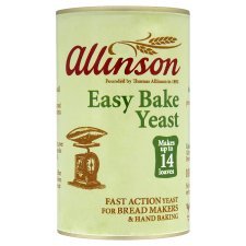 Allinson Easy Bake Yeast Tin 100G x 4