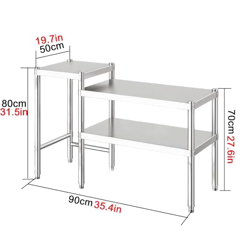 Établi en acier inoxydable robuste anti-vibration à assemblage boulonné
