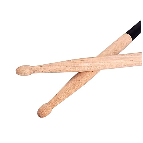ibasenice 2 piezas de cepillos para batería de alambre de acero y baquetas para tocar jazz, cómodos para principiantes y profesionales, versátiles para todos los estilos musicales miniatura 3