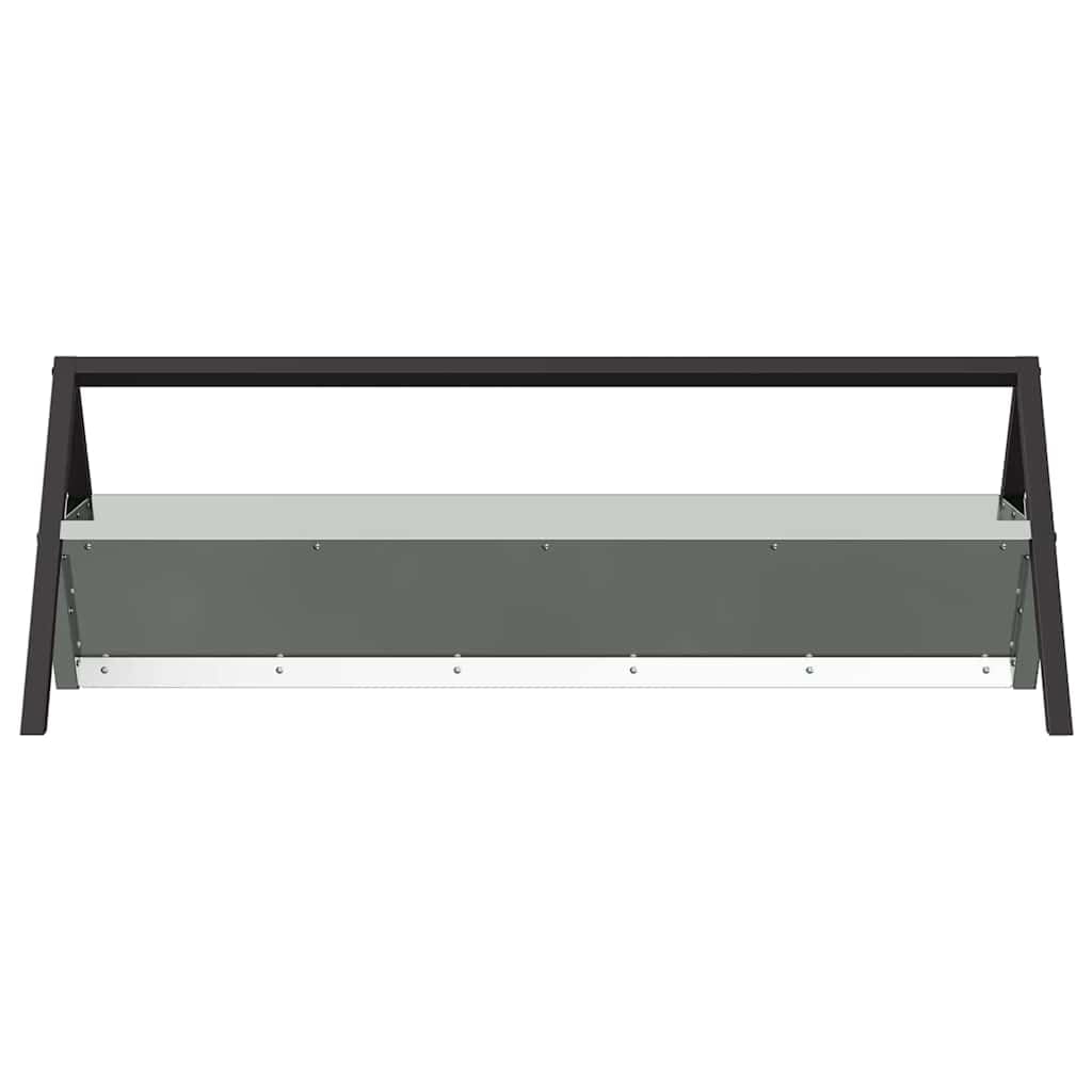 Mangloder - Comedero para animales de granja, acero galvanizado, color plata, 111 x 76 x 38 cm, resistente a la intemperie y al agua, capacidad de 10 kg, para ganado, oveja, cabra, interior y exterior
