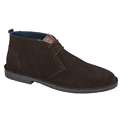 Roamers - Botas Chukka Ante Hombres (42 EU) (Marrón Oscuro)