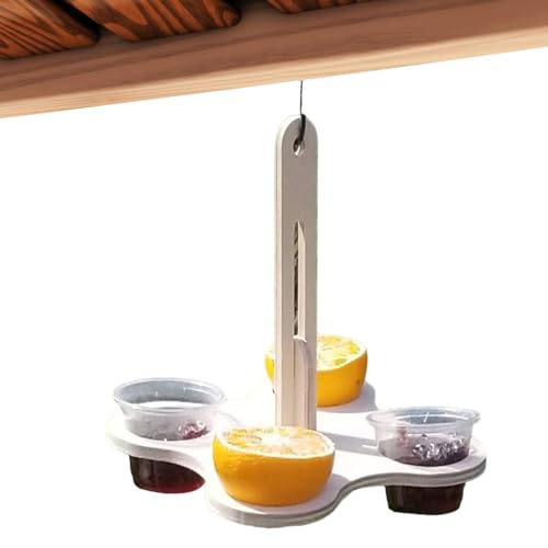 Bird Feeder Station - Wooden Hummingbird Feeders Station | Wild Bird Feeding Haven, Outdoor Wood Bird Feeders Station