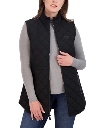 Image of Nautica Women's Stretch Puffer Vest - Water-resistant Transitional Outerwear Layer With Detachable Hood
