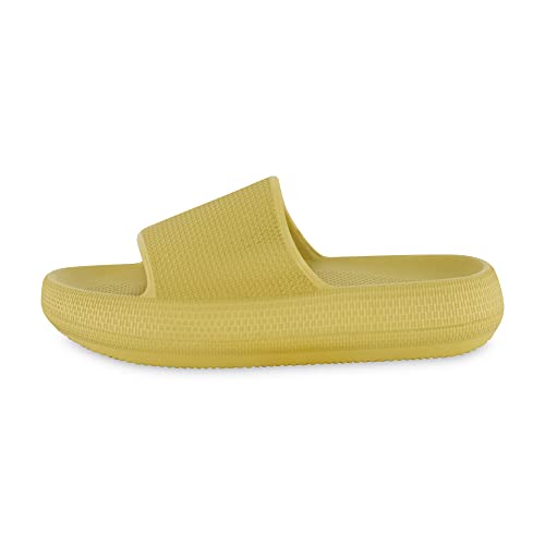 CUSHIONAIRE Kid's Feather pool slide with +Comfort, Yellow 122