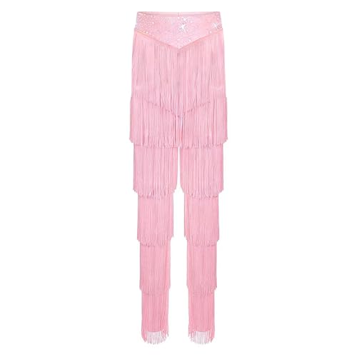 Pantalon de danse filles avec pompons idéal pour les cours de samba - 3