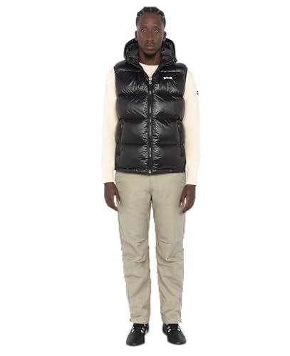 Schott NYC COLUMBUS2V-Noir-XL Doudoune, Noir, XL Homme