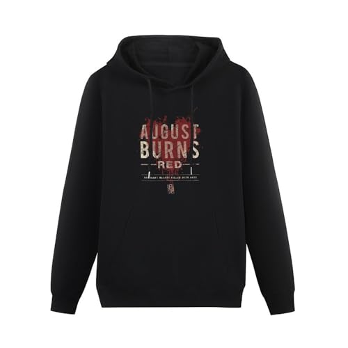 JIANGPANGUANLAN August Burns Red Hearts Filled Men Hoodies Unisex tee Black Pullover Sweatshirts XXL