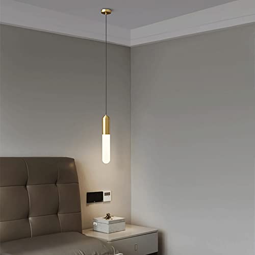 Lámpara colgante de cápsula de latón con LED 3W 4