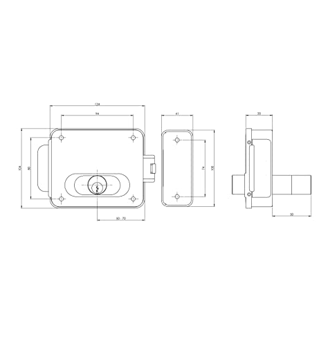 Serrure électrique ASSA ABLOY CORNI NF5011/1Z en acier galvanisé de haute précision - 3