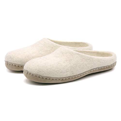 Image of Nootkas Felted Merino Wool 'Astoria' Mule House Slipper for Men and Women
