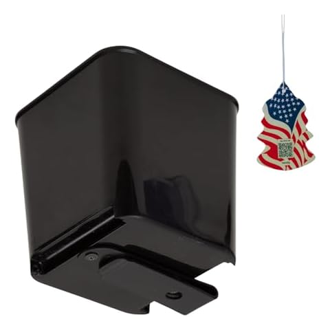 Car Trash Can Leakproof Mini Auto Organizers Storage Bin Container for Cars & Trucks with Floor Mat Clip Medium 2 Liters Capacity Black Cover