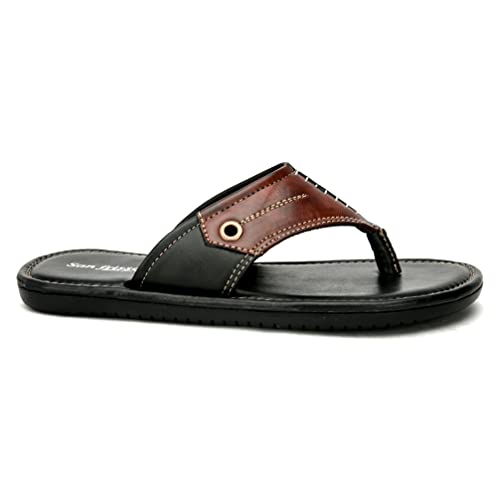 Image of San Frissco Men's Sandal Anti Slippery Chappal with Sturdy Grip /Ultra Soft Lightweight Durable Chappal for Outdoor Use /Festive Ethnic Wedding Slip on Slippers for Men