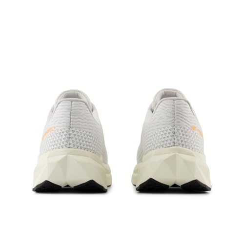 New Balance Women's FuelCell Propel V5 Running Shoe, White/Black/Hot Mango, 8.5 M