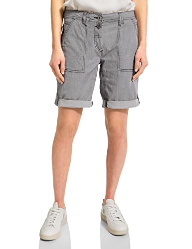 CECIL Damen B376478 Baumwollshorts, Carbon Grey, 31W EU