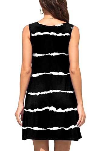 Image of WEACZZY Women Summer Casual Swing T Shirt Dresses Beach Cover up Loose Dress