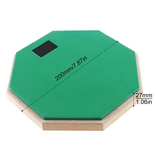 PAASHE Unique Drum Handmade Dumb Drum 8 Inch Rubber Wood Drum Handmade Learning Training Drum Pad Jazz Drum Practice Beginner Handpan Drum miniatura 2