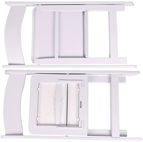 Image of BTEXPERT Set of 100 White Resin Folding Event Chairs - Padded Seats, Stackable, Lightweight & Durable Indoor /Outdoor for Home Dining Party Wedding Picnic Camping Church