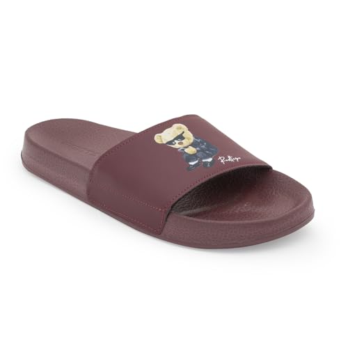 Image of Red Tape Womens Sliders in Slate Blue | Casual Pool Sliders | SLATE BLUE | 3 UK