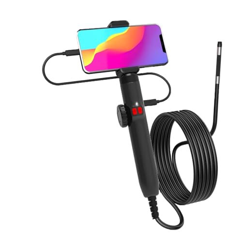 1080p �ԗp���������e�i���X�z�[�������� 6mm 180�x�X�e�A�����O�����J���� 8��LED�|�[�^�u���c�[���t�� IP67(106 6MM OTG)