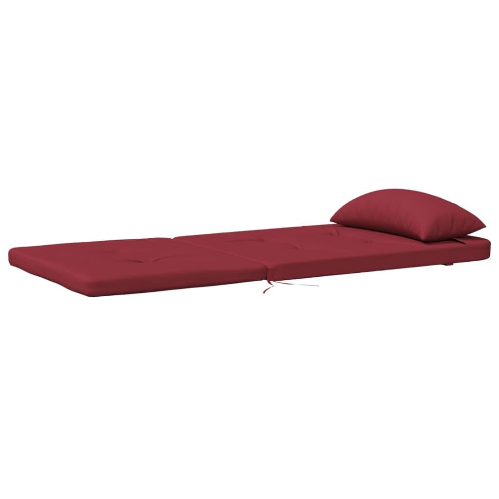 Tomostar Lot de 2 Coussins de Chaise Adirondack, Coussin de Rechange pour Fauteuil de Jardin Adirondack Rouge Bordeaux 126 x 58 x 4,5 cm Tissu Oxford