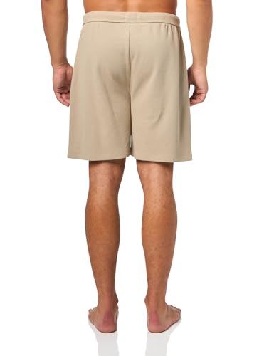 Image of BOSS Men's Waffle Contrast Logo Lounge Shorts