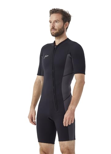 Hevto Wetsuits Men 2mm Neoprene Front Zip Shorty Wet Suit in Cold Water for Swimming Surfing Diving...