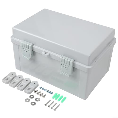 Allthingstore Caja de enchufe impermeable IP66 para exteriores, carcasa ABS resistente a la intemperie con protección a prueba de polvo a prueba de golpes y sol para herramientas eléctricas de jardín