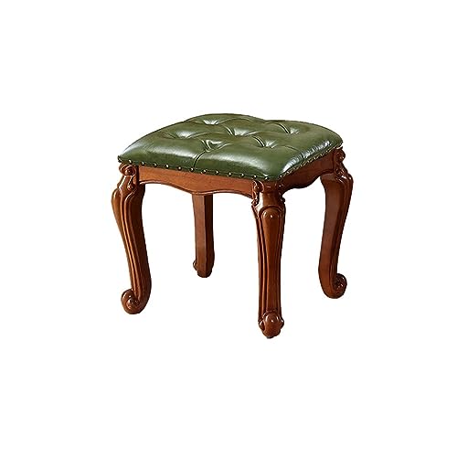 Table basse basse rectangulaire et repose-pieds rembourré en bois - 2