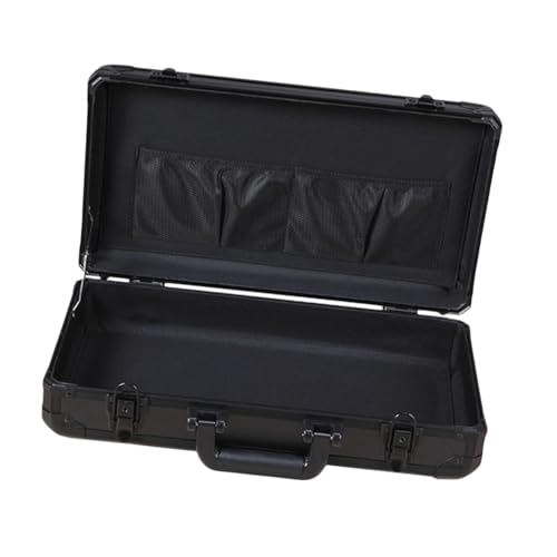 MagiDeal Portable Tool Box Protector Hard Case Household Storage Box Carry on with Mesh Pocket with Lock for Equipment Spanner Outdoor, Style C