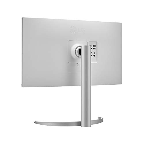 Image of LG 27UP850-W Monitor 27 inch UHD (3840 x 2160) IPS Display, VESA DisplayHDR 400, DCI-P3 95% Color Gamut, USB-C,3-Side Virtually Borderless Display, Height /Pivot /Tilt Adjustable Stand - Silver