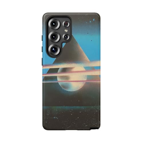 Coque rigide Samsung S25 Ultra noire anti-rayures au motif géométrique