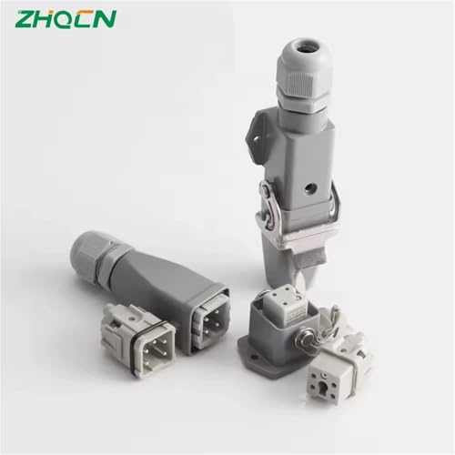 Conector industrial HA de 8 pines lateral hacia afuera para cables eléctricos 3