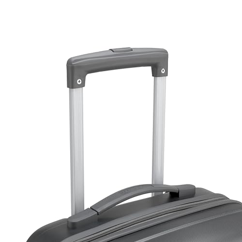 Image of American Tourister Barcelona | Cabin Trolley Bag (55 cm) | 360 8 Wheel Travel Luggage | Hard Case Polycarbonate Suitcase | Mounted Combination Lock | Gun Metal