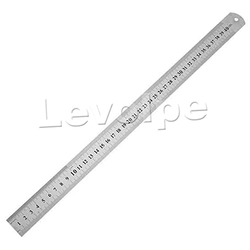 Régua Aço Inox 40 Cm 15 Pol. Patchwork Artesanato Scrapbook