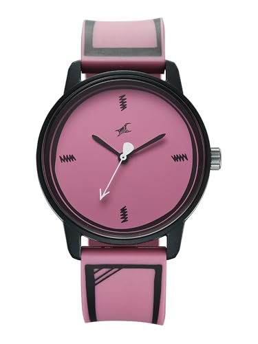 Image of Fastrack Tees Zine with Black Dial Pink Silicon Strap Watch for Unisex - 38145PP06W