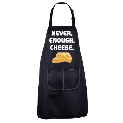 Tablier Never Enough Cheese en coton pour amateur de fromage