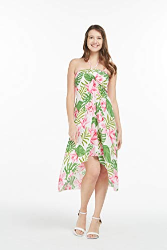 Image of Women's Hawaiian Luau Halter Dress in Signature Prints