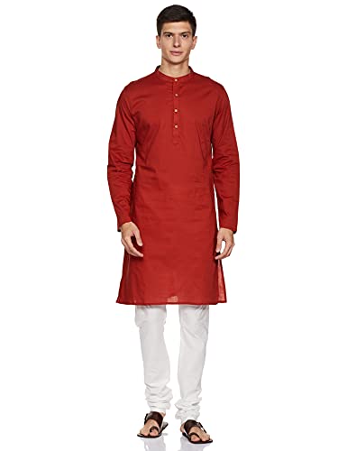 Image of Amazon Brand - Symbol Men Cotton Regular Fit Kurta Pyjama Set