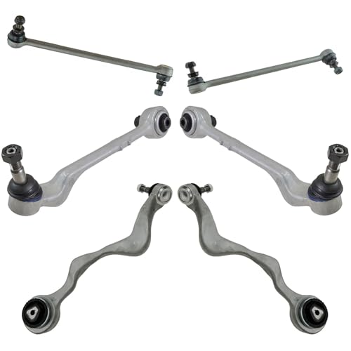 TRQ Front Suspension Kit Control Arm with Ball Joint Sway Bar Stabilizer Link Compatible with 2008-2013 BMW 128i 135i 2006 325i 2007-2013 328i 330i 2009-2010 335d 335i 2011-2013 335is 2013-2015 X1