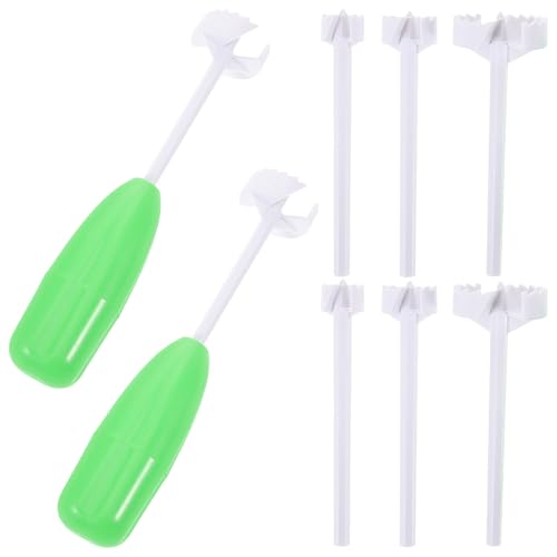 Tofficu Set 4 Pezzi Snocciolatore Ciliegie e Detorsolatore Verdure, Utensili Cucina Multifunzionali in Materiale Resistente, per Rimozione Nucleo Frutta Veloce e Uso Domestico