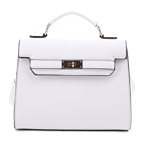 EVVE Women's Small Pebbled Leather Satchel Cover
