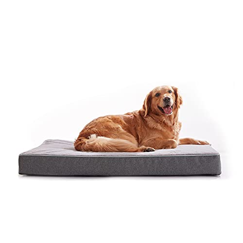 PETABBY Memory Foam Dog Bed for Large Dogs Orthopedic, Waterproof Cooling Dog Bed with Liner and Removable Washable…
